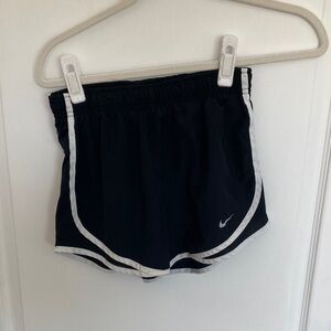 Nike Women’s Black Athletic Shorts with White Trim